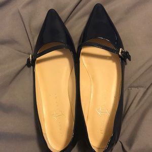 Navy blue flats